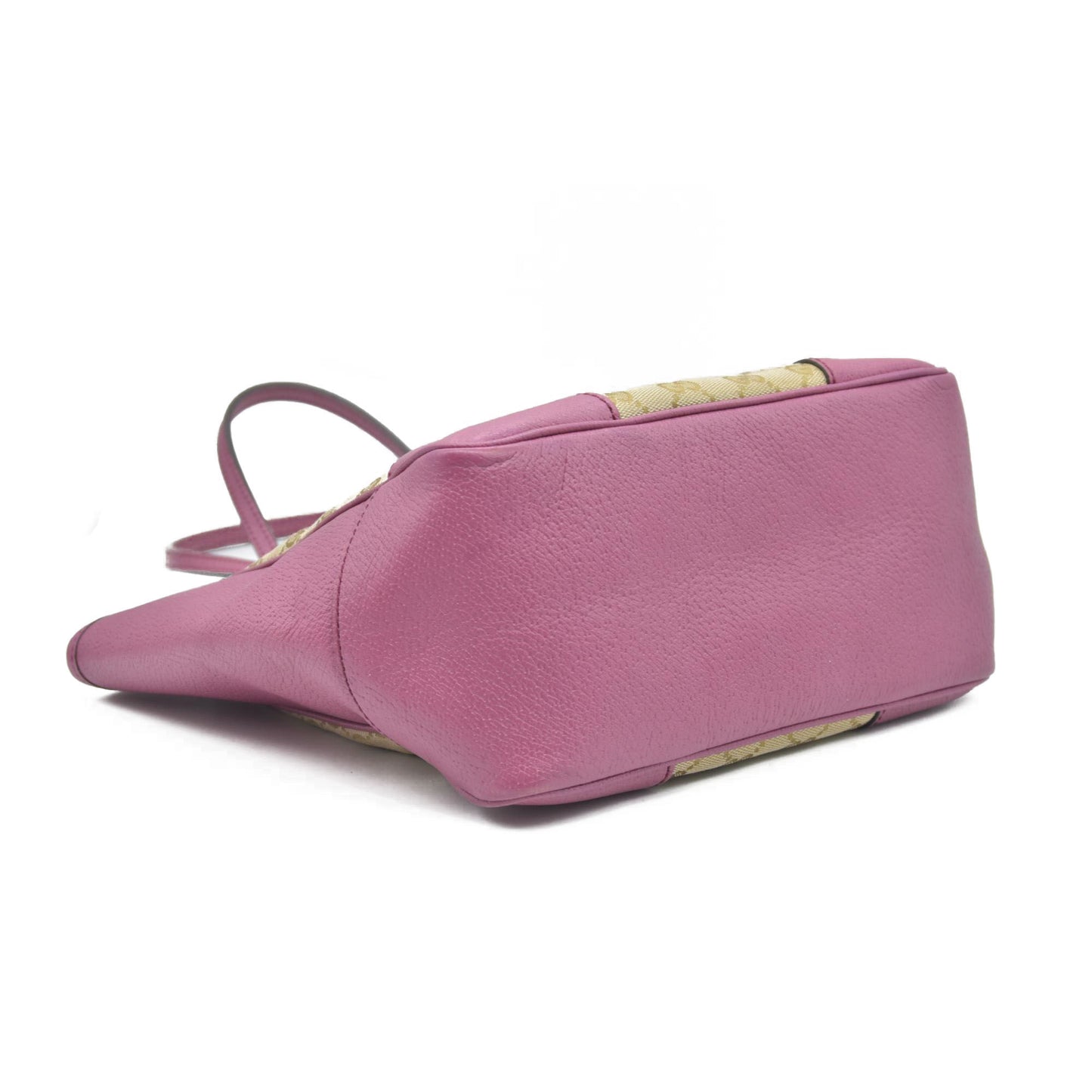 $1290 Gucci GG Canvas Bree Tote Pink Consignment