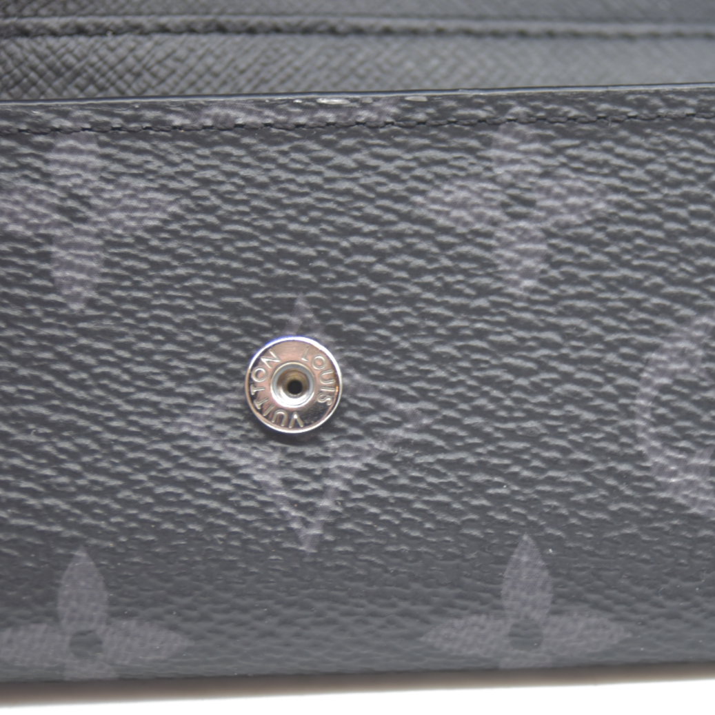 Louis Vuitton Monogram Eclipse Multicles 6 Ring Key Case Black RFID