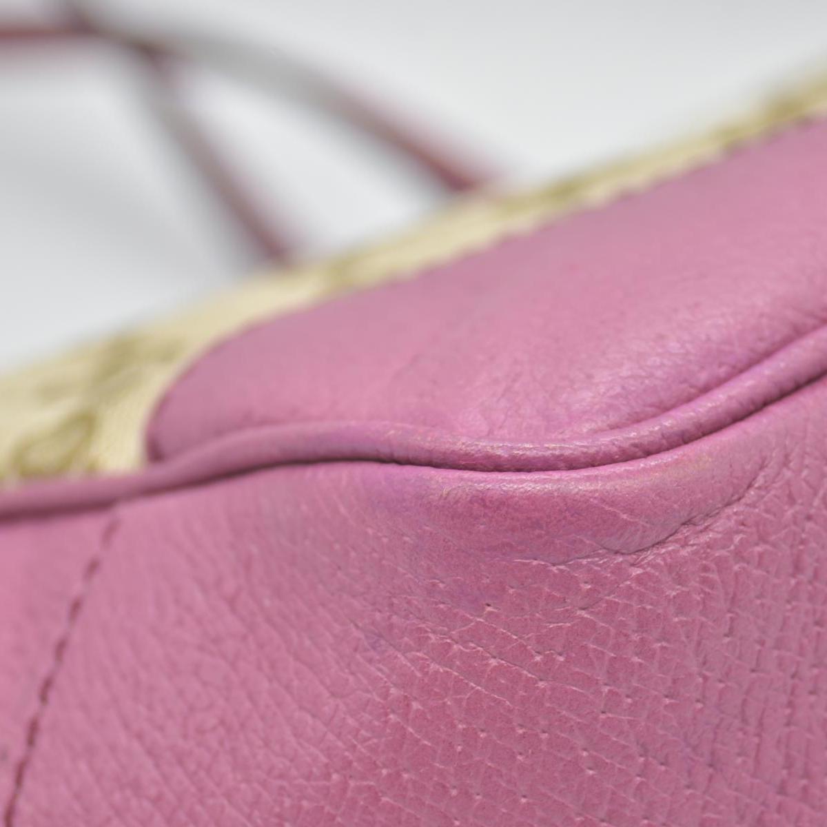 $1290 Gucci GG Canvas Bree Tote Pink Consignment