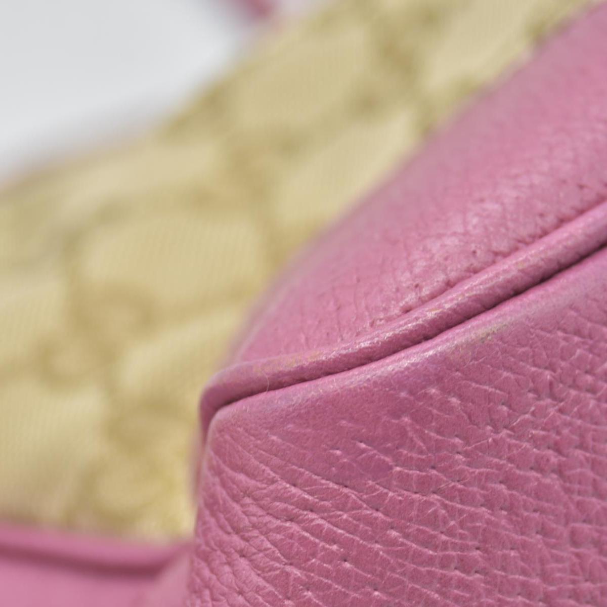 $1290 Gucci GG Canvas Bree Tote Pink Consignment