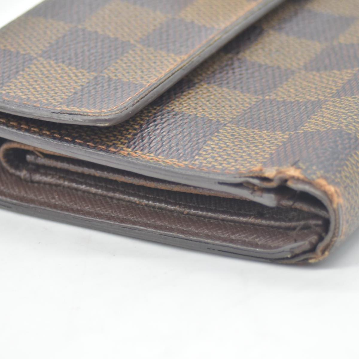 Louis Vuitton Porte Tresor Etui Papier Wallet Damier Ebene CONSIGNMENT