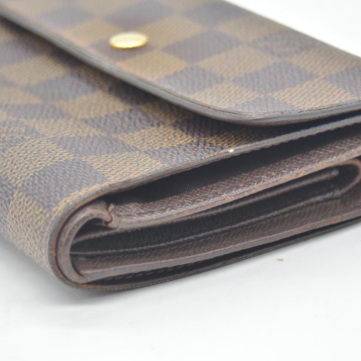Louis Vuitton Porte Tresor Etui Papier Wallet Damier Ebene CONSIGNMENT