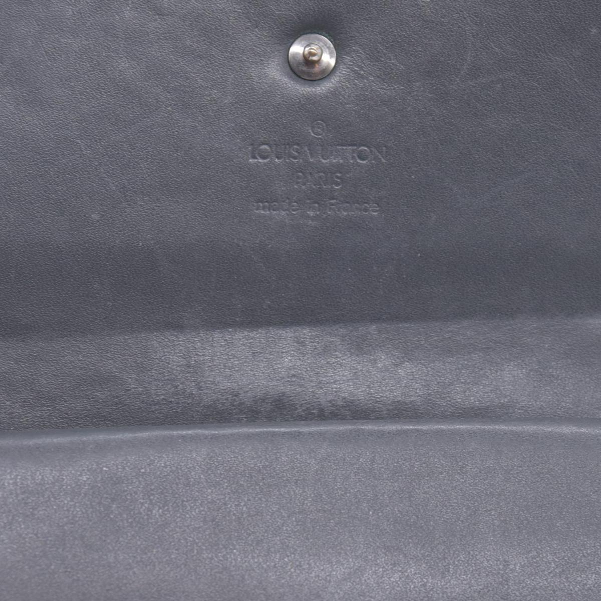 $720 2005 Louis Vuitton Mat Monogram Porte Tresor International Grey TH0055 CONSIGNMENT 10020952
