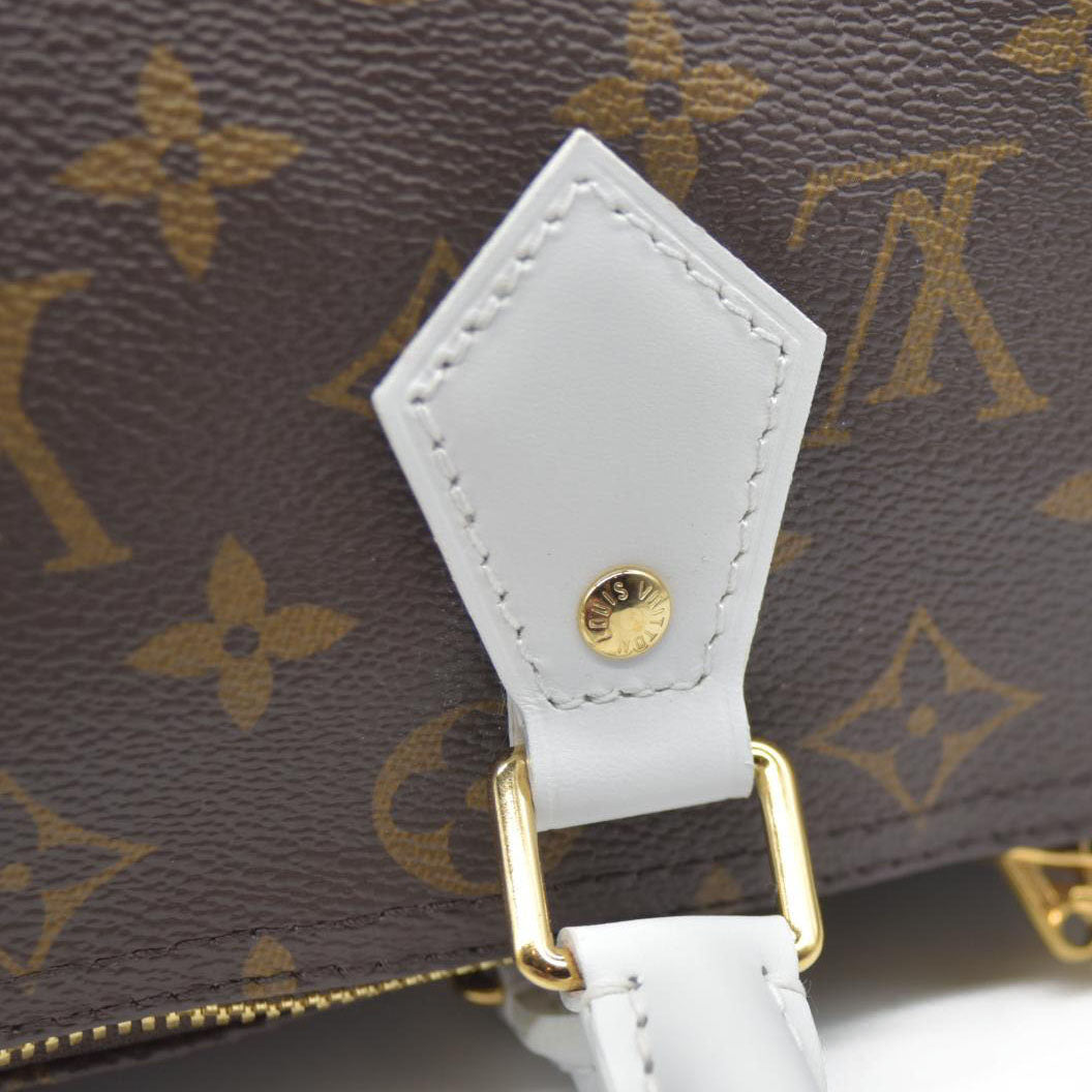 Louis Vuitton  Monogram LV Match Speedy Bandouliere 25 White