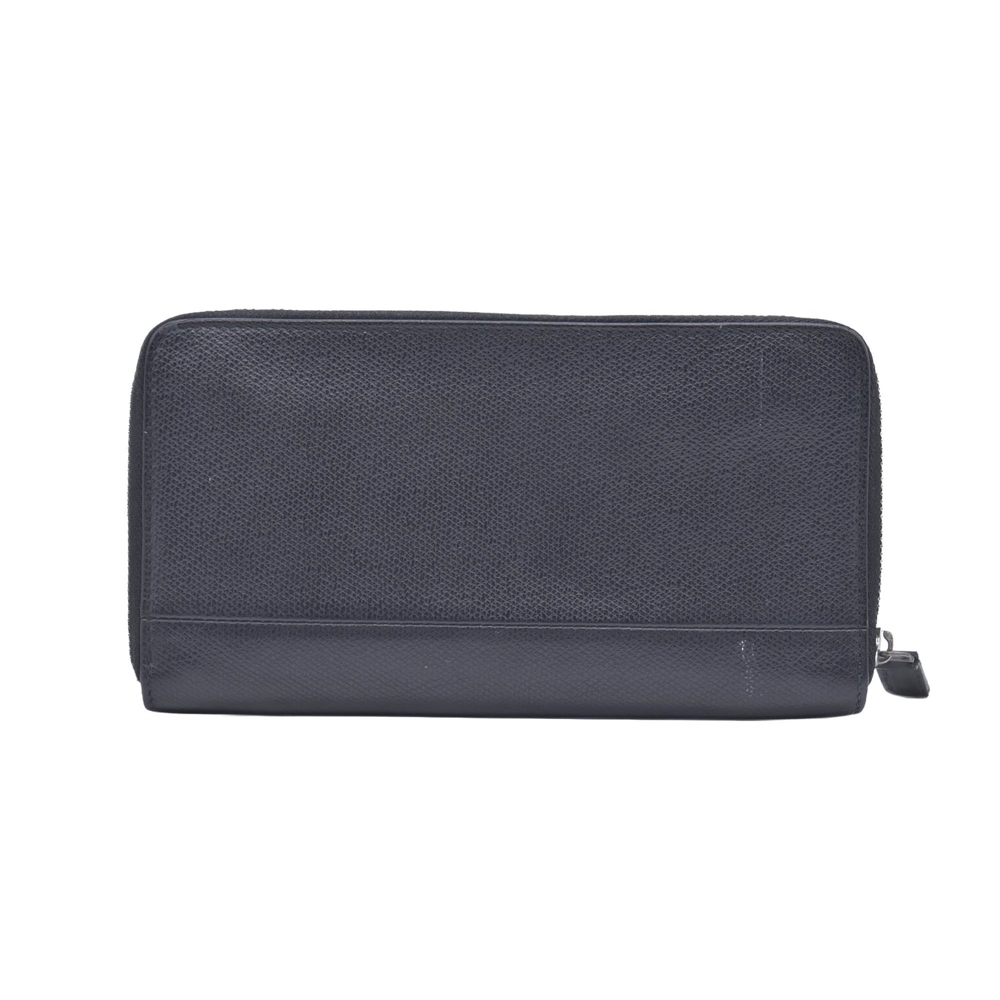 $600 Tiffany and co Large Zip Wallet in Black Leather CONSIGNMENT