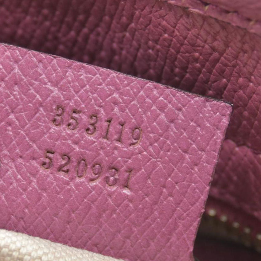$1290 Gucci GG Canvas Bree Tote Pink Consignment