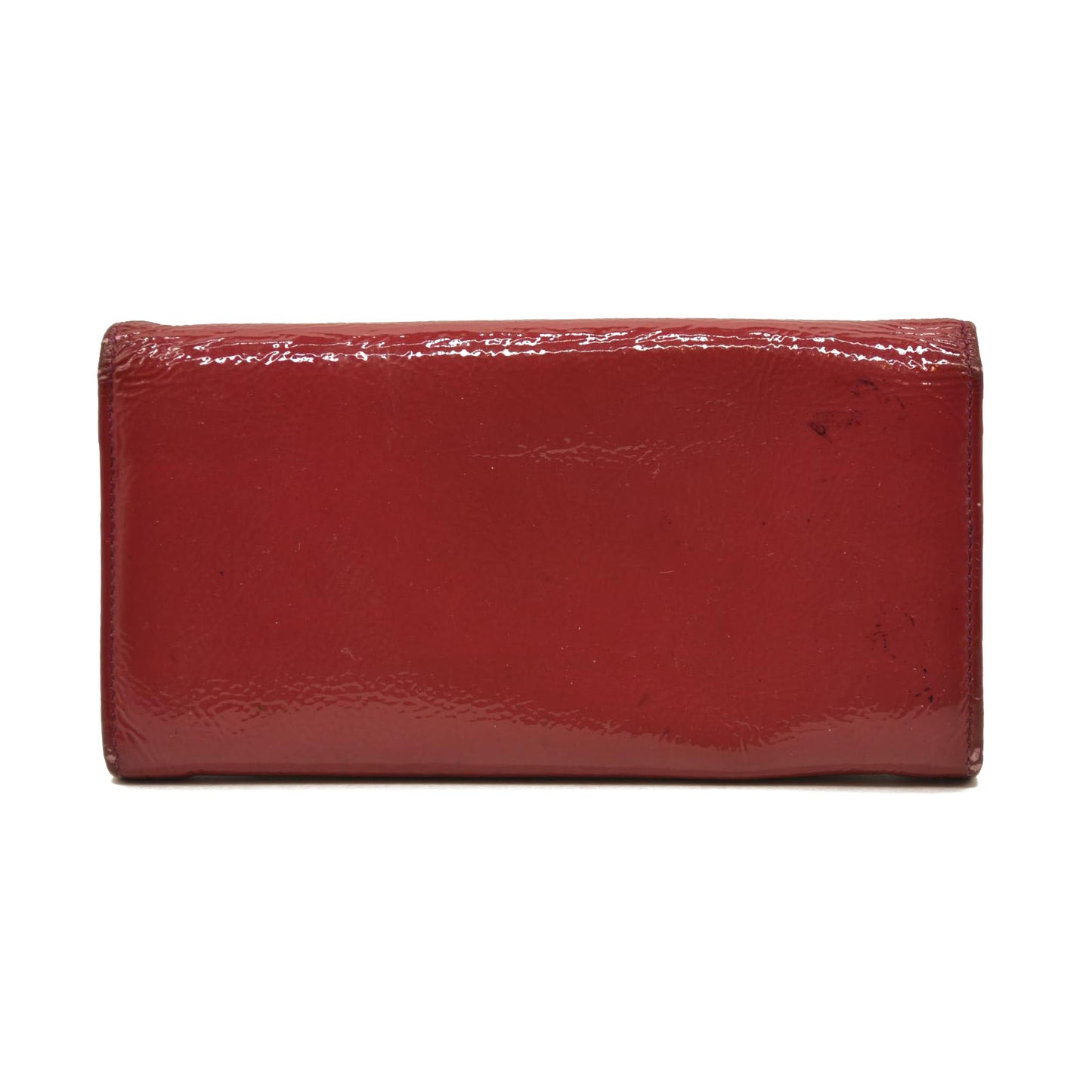 Gucci  Pebbled Calfskin Soho Continental Wallet Red