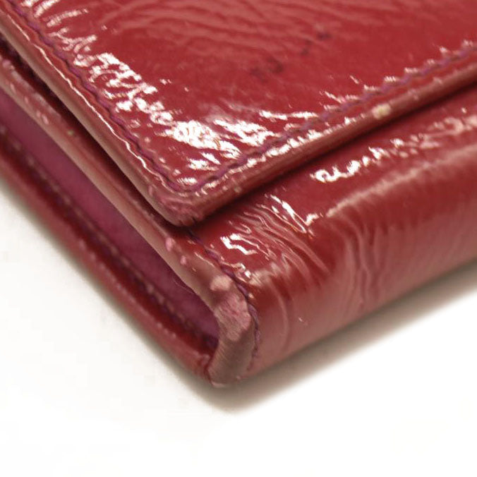 Gucci  Pebbled Calfskin Soho Continental Wallet Red