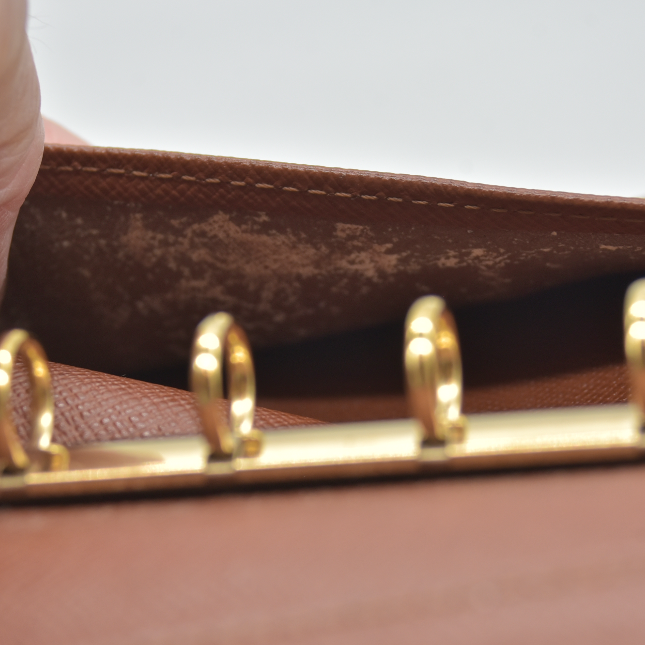 $505 2000 Louis Vuitton Monogram Small Ring Agenda Cover SP0060