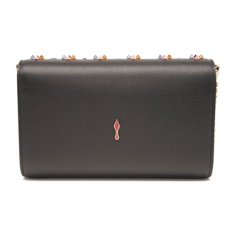 Christian Louboutin Clutch Paloma Empire Multi Black Leather Cross Body Bag