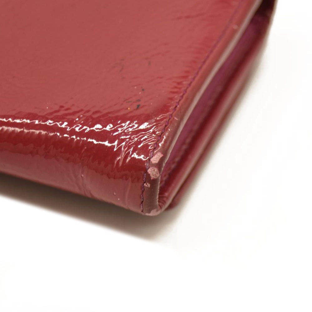 Gucci  Pebbled Calfskin Soho Continental Wallet Red