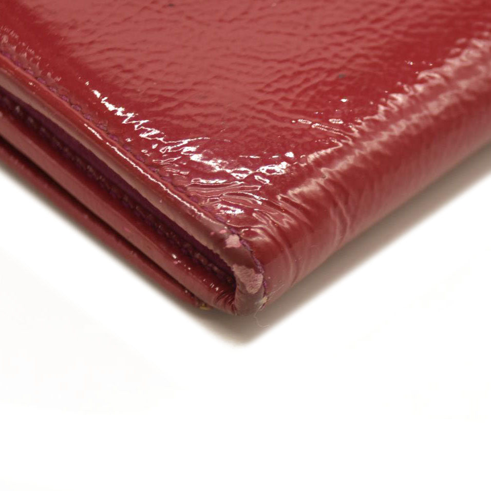 Gucci  Pebbled Calfskin Soho Continental Wallet Red