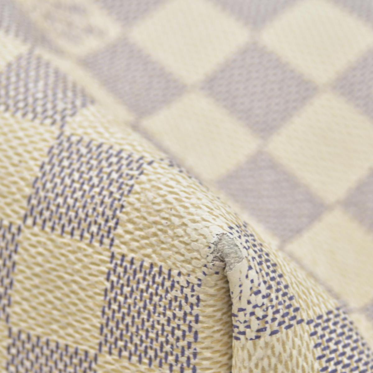 $1980 Louis Vuitton Damier Azur Graceful PM Rose Ballerine WELL WORN CONSIGNMENT