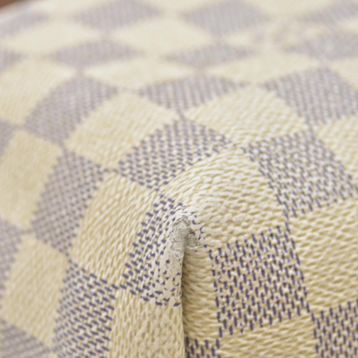 $1980 Louis Vuitton Damier Azur Graceful PM Rose Ballerine WELL WORN CONSIGNMENT
