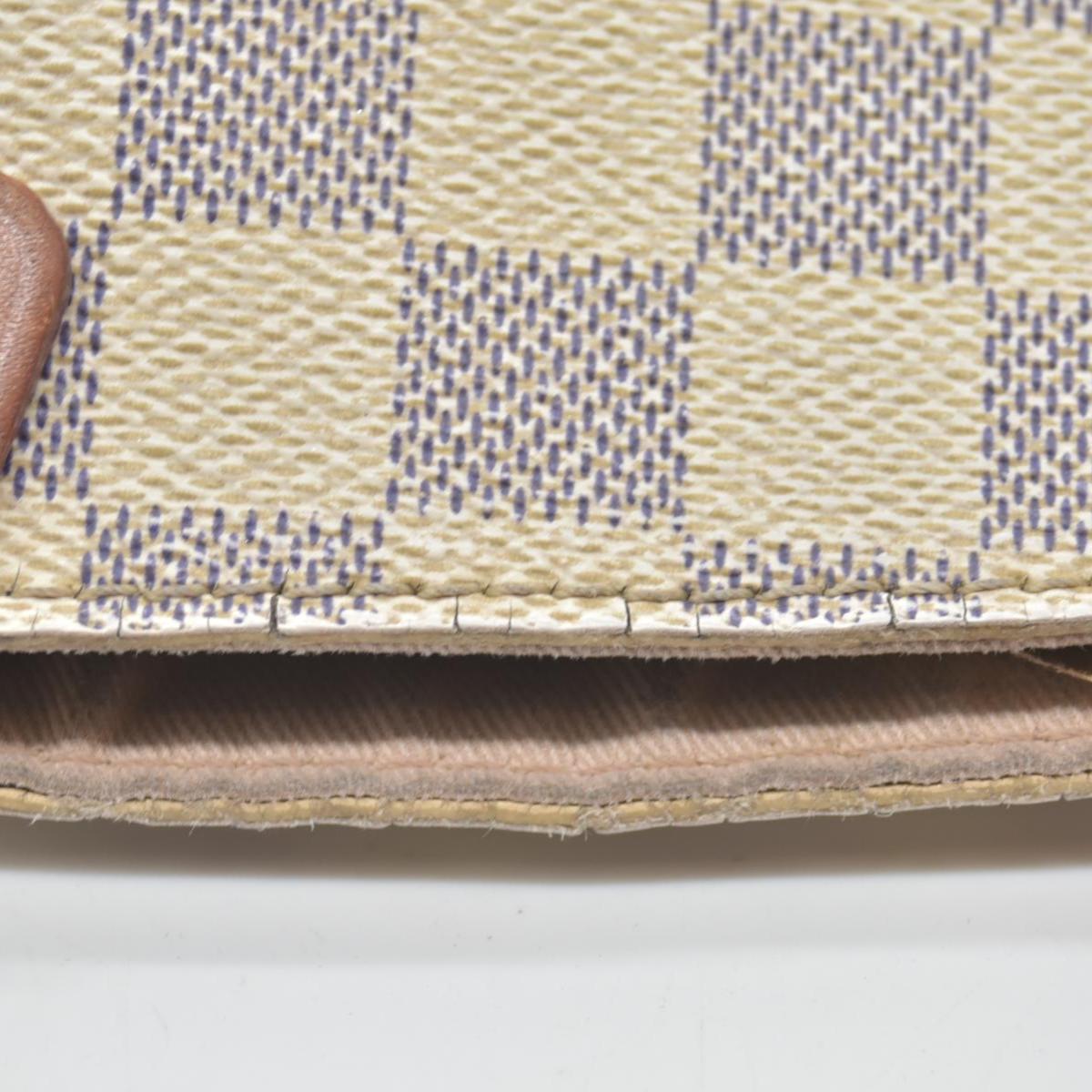 $1980 Louis Vuitton Damier Azur Graceful PM Rose Ballerine WELL WORN CONSIGNMENT