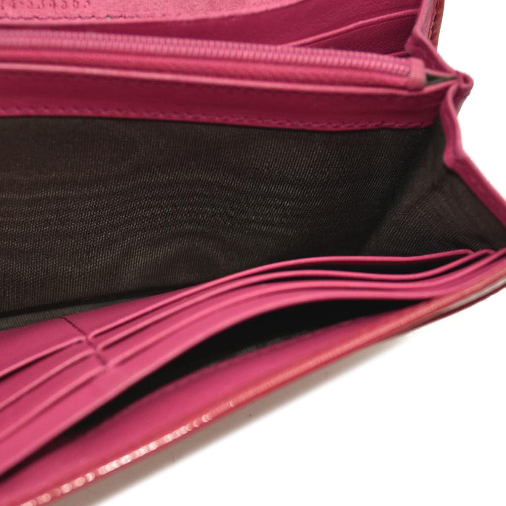 Gucci  Pebbled Calfskin Soho Continental Wallet Red