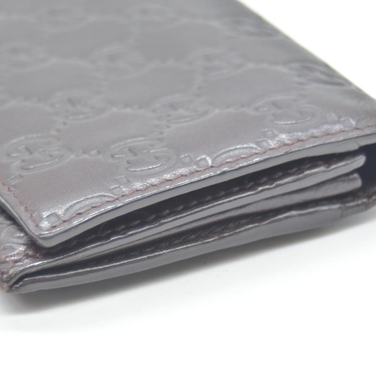 Gucci Guccissima Continental Flap Wallet Brown CONSIGNMENT