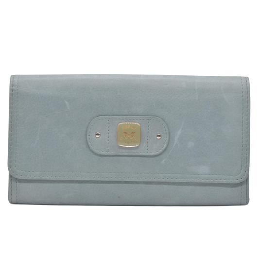$295 2005 Chloe Bifold Teal Leather Wallet CONSIGNMENT 10020939