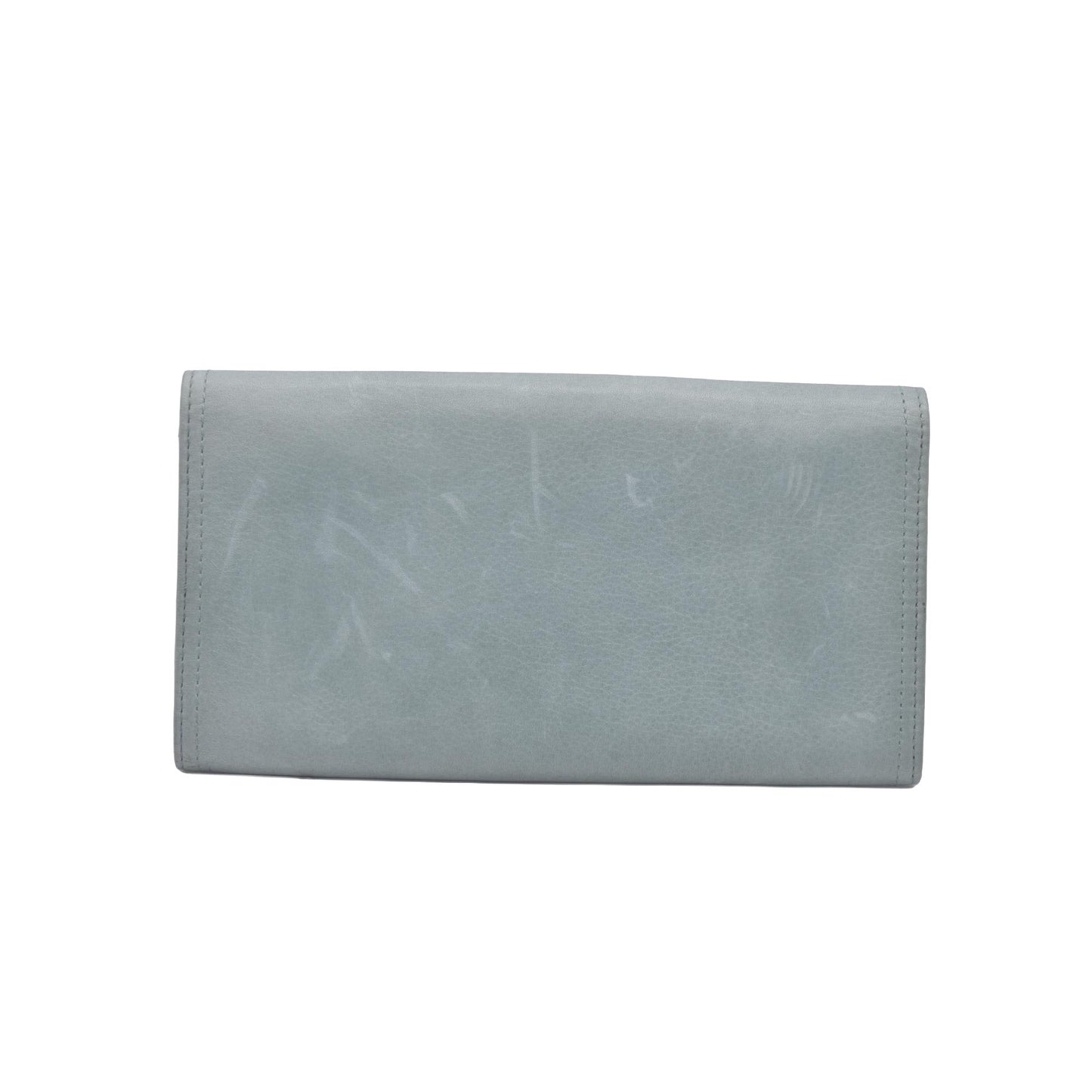 Chloe Bifold Teal Leather Wallet CONSIGNMENT 10020939