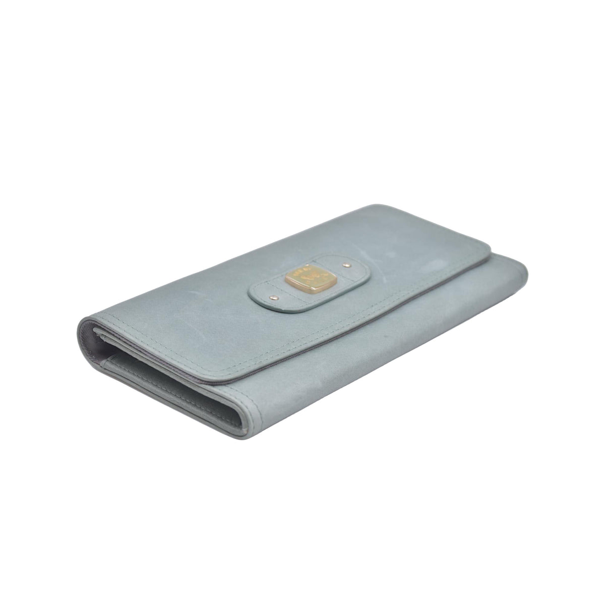 Chloe Bifold Teal Leather Wallet CONSIGNMENT 10020939