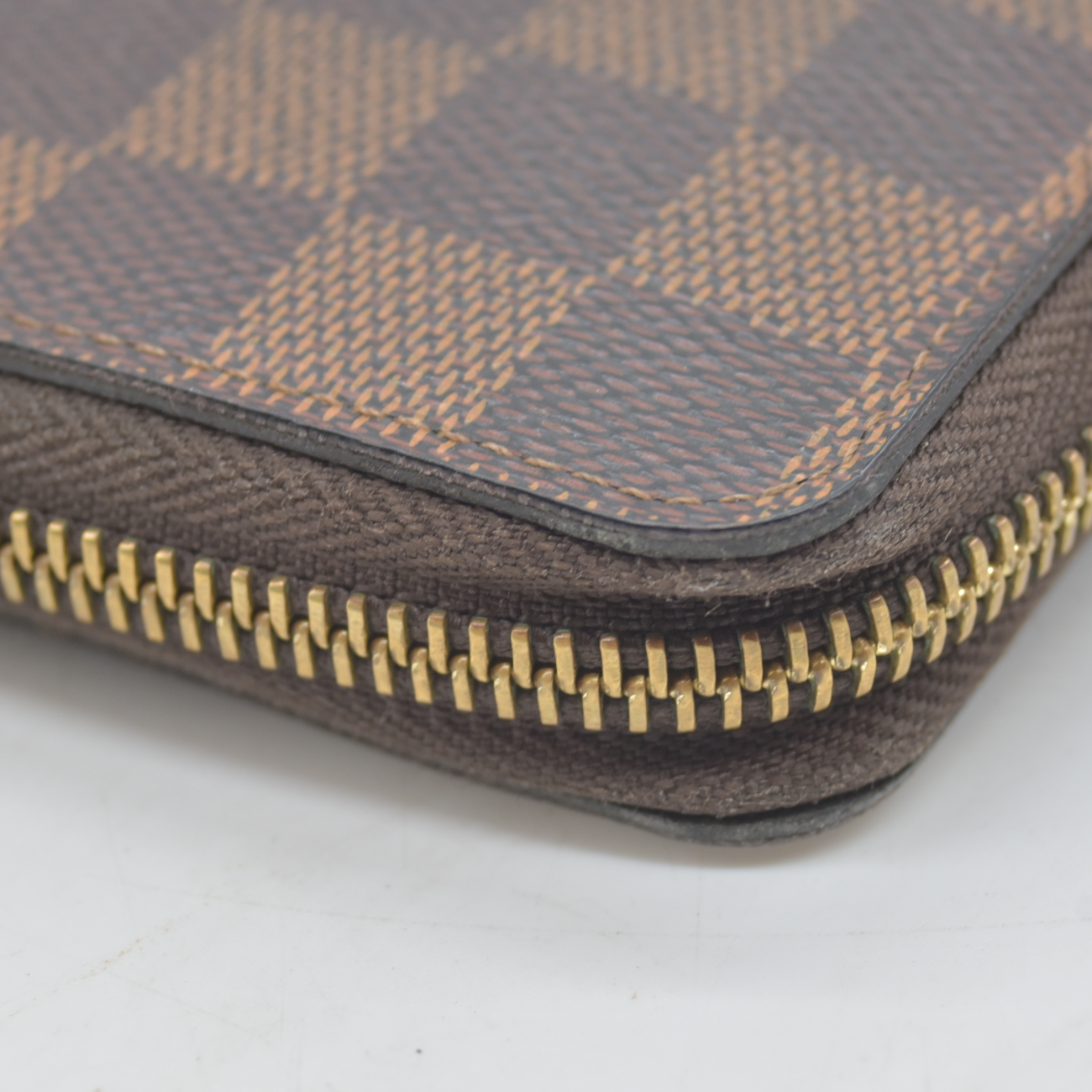$620 2017 Louis Vuitton Damier Ebene Clemence Wallet Cherry CA2137