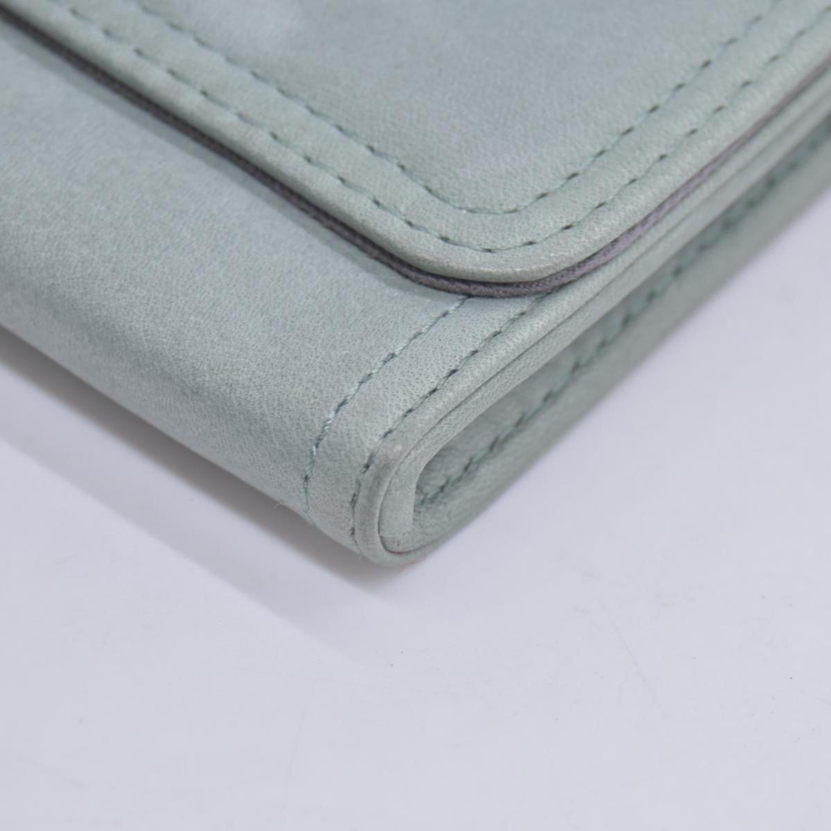 Chloe Bifold Teal Leather Wallet CONSIGNMENT 10020939