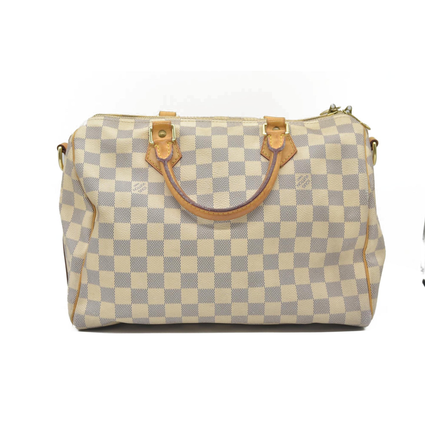 $1980 Louis Vuitton Damier Azur Speedy Bandouliere 30 SP2183 2013