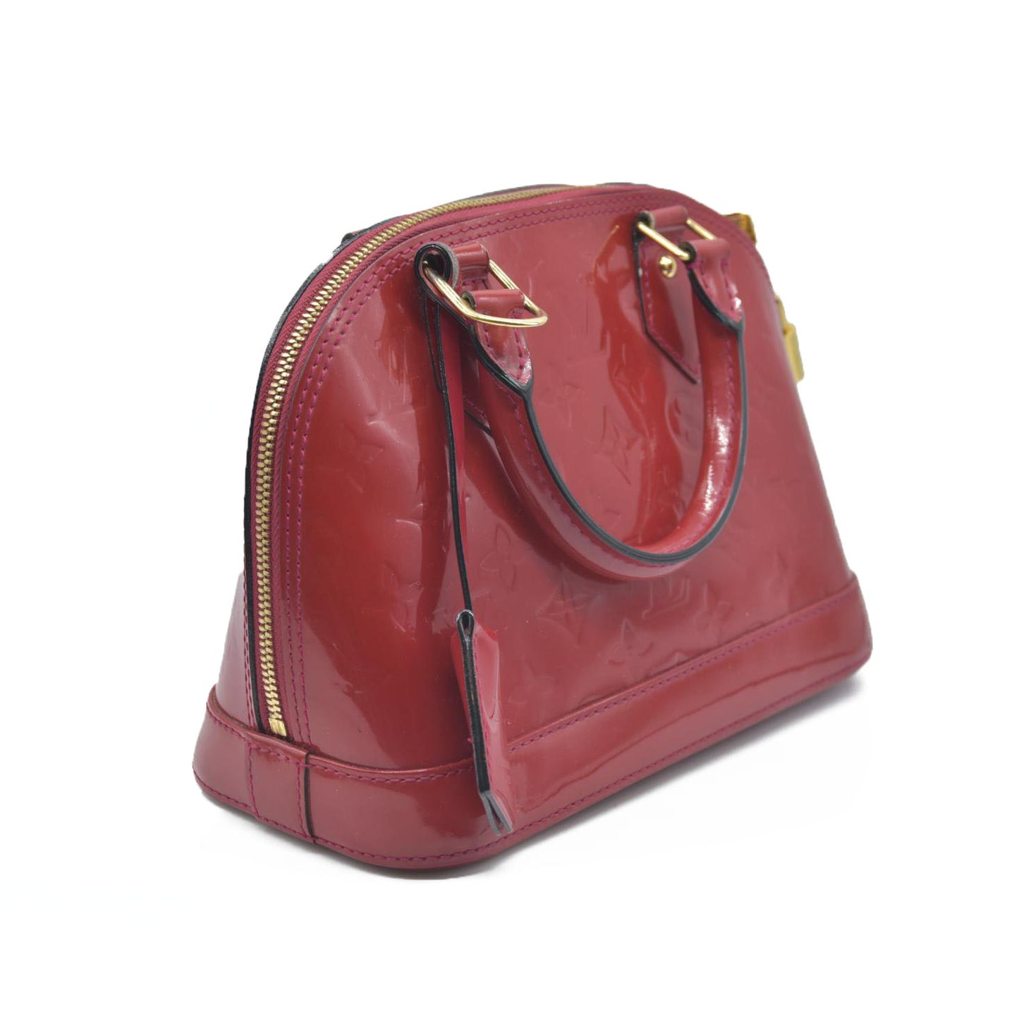 $2230 AUCTION Louis Vuitton  Vernis Alma BB Rose Indien
