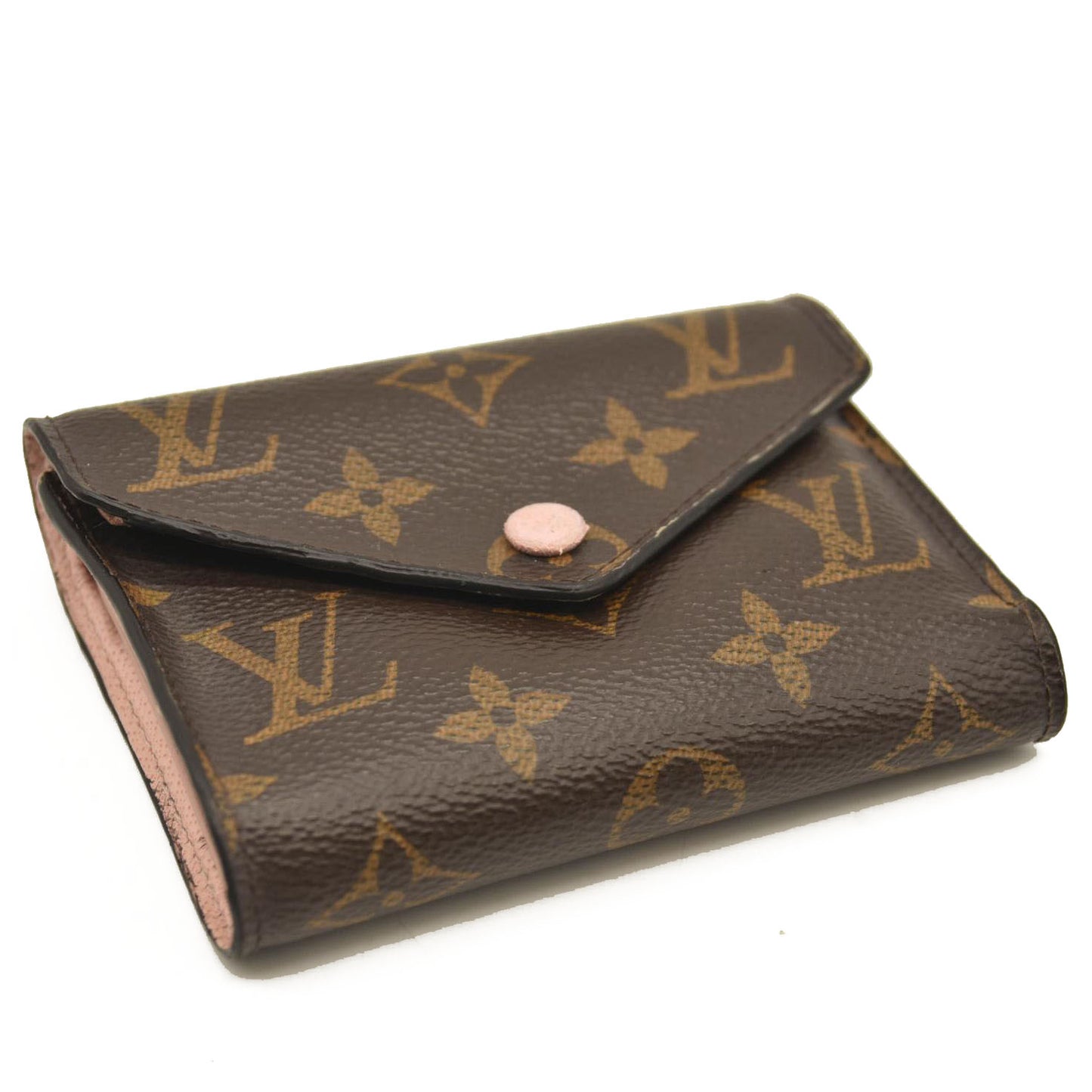 LOUIS VUITTON Monogram Victorine Wallet Rose Ballerine