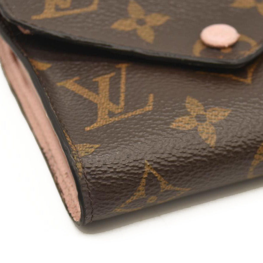 LOUIS VUITTON Monogram Victorine Wallet Rose Ballerine