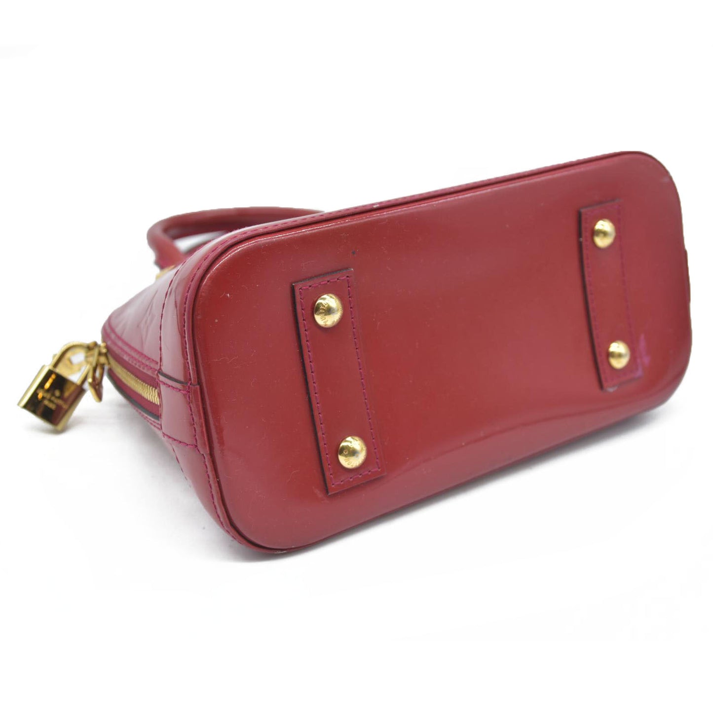 $2230 AUCTION Louis Vuitton  Vernis Alma BB Rose Indien