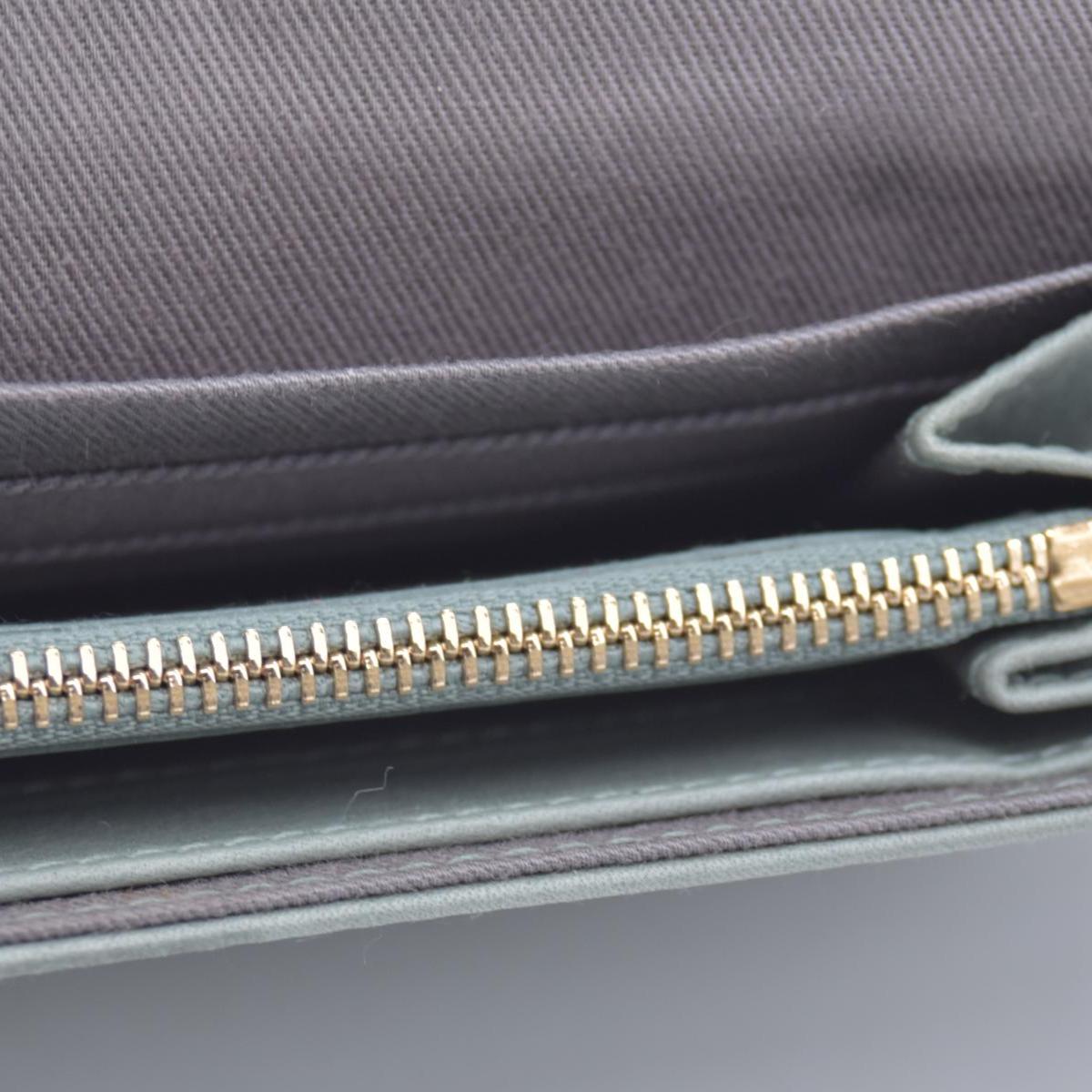 Chloe Bifold Teal Leather Wallet CONSIGNMENT 10020939
