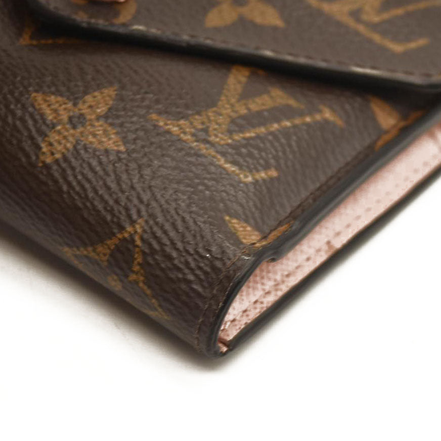 LOUIS VUITTON Monogram Victorine Wallet Rose Ballerine