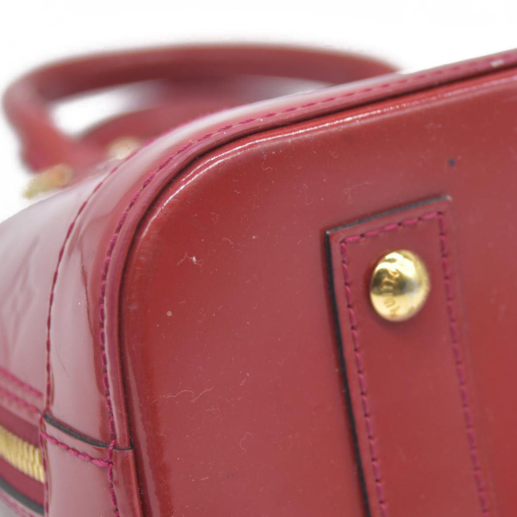 $2230 AUCTION Louis Vuitton  Vernis Alma BB Rose Indien
