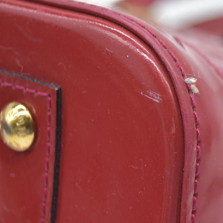 $2230 AUCTION Louis Vuitton  Vernis Alma BB Rose Indien