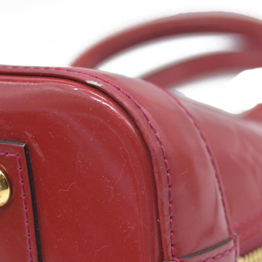 $2230 AUCTION Louis Vuitton  Vernis Alma BB Rose Indien