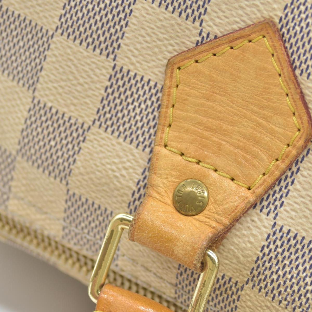 $1980 Louis Vuitton Damier Azur Speedy Bandouliere 30 SP2183 2013