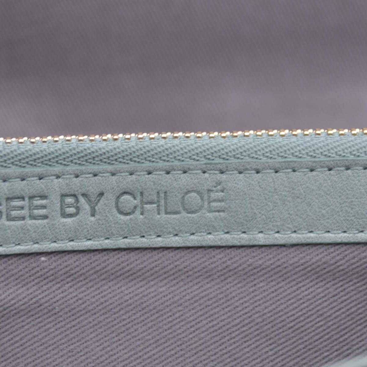 Chloe Bifold Teal Leather Wallet CONSIGNMENT 10020939