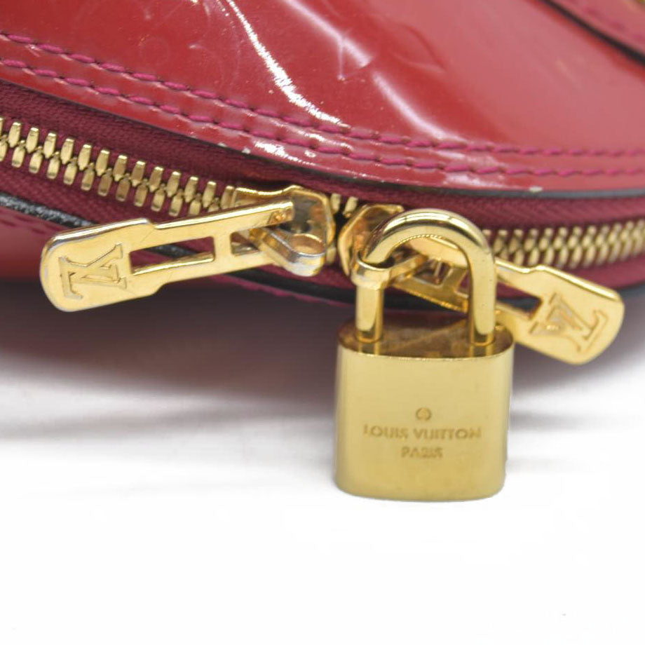 $2230 AUCTION Louis Vuitton  Vernis Alma BB Rose Indien