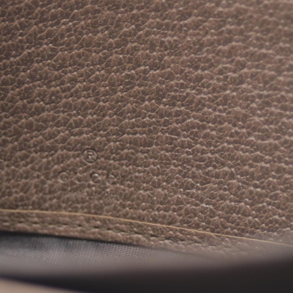 $770 Gucci GG Ophidia Zip Around Wallet Beige Brown Canvas CONSIGNMENT