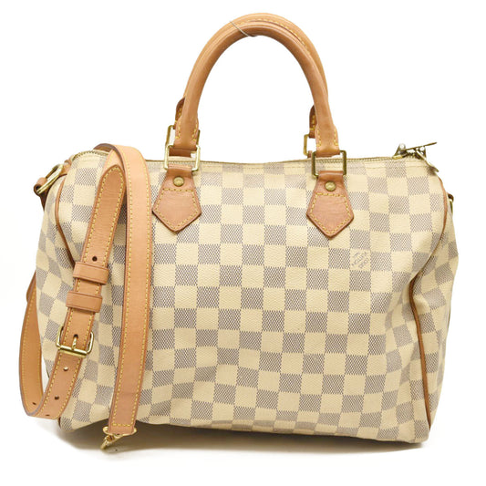 LOUIS VUITTON Damier Azur Speedy Bandouliere 30