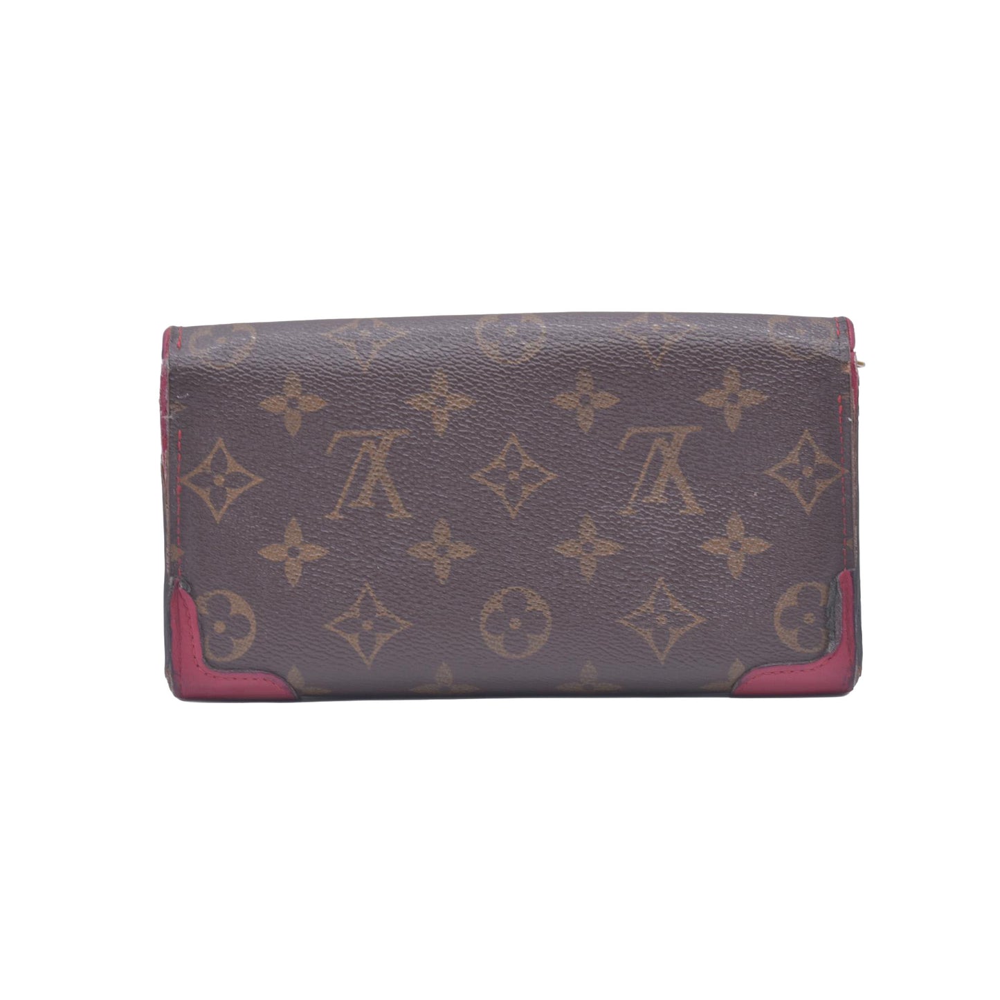 $825 2015 Louis Vuitton Monogram Sarah Retiro Wallet Cherry MI4185 CONSIGNMENT