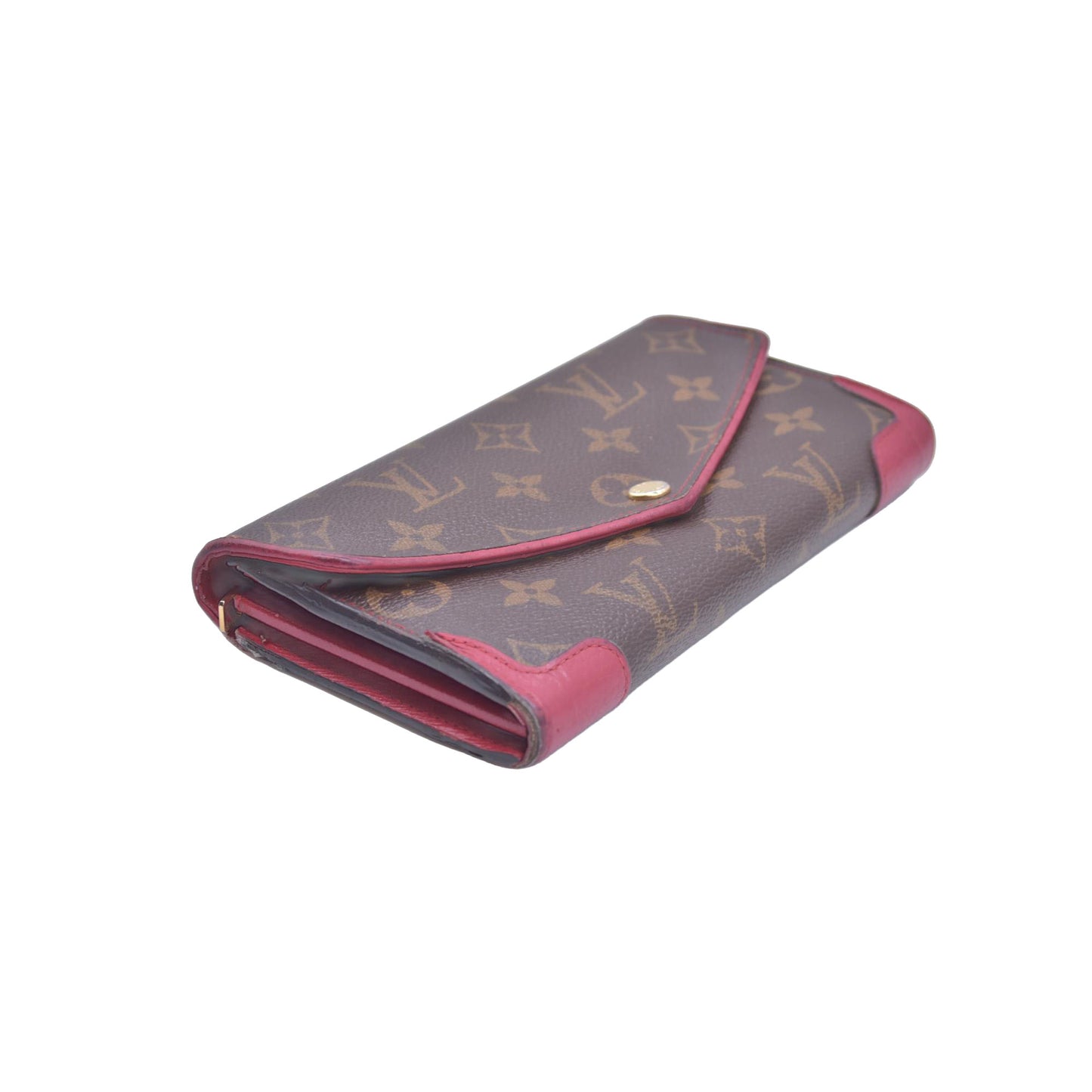 $825 2015 Louis Vuitton Monogram Sarah Retiro Wallet Cherry MI4185 CONSIGNMENT
