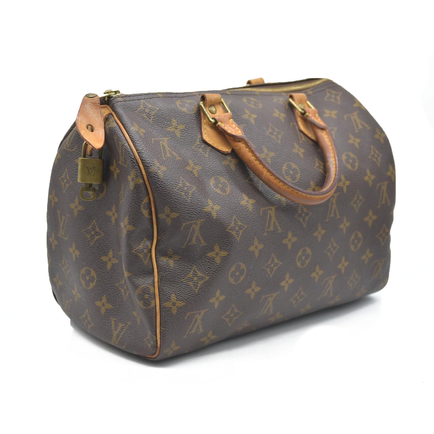 Louis Vuitton $1700 Hand Bag Speedy 30 Brown Monogram SD1010