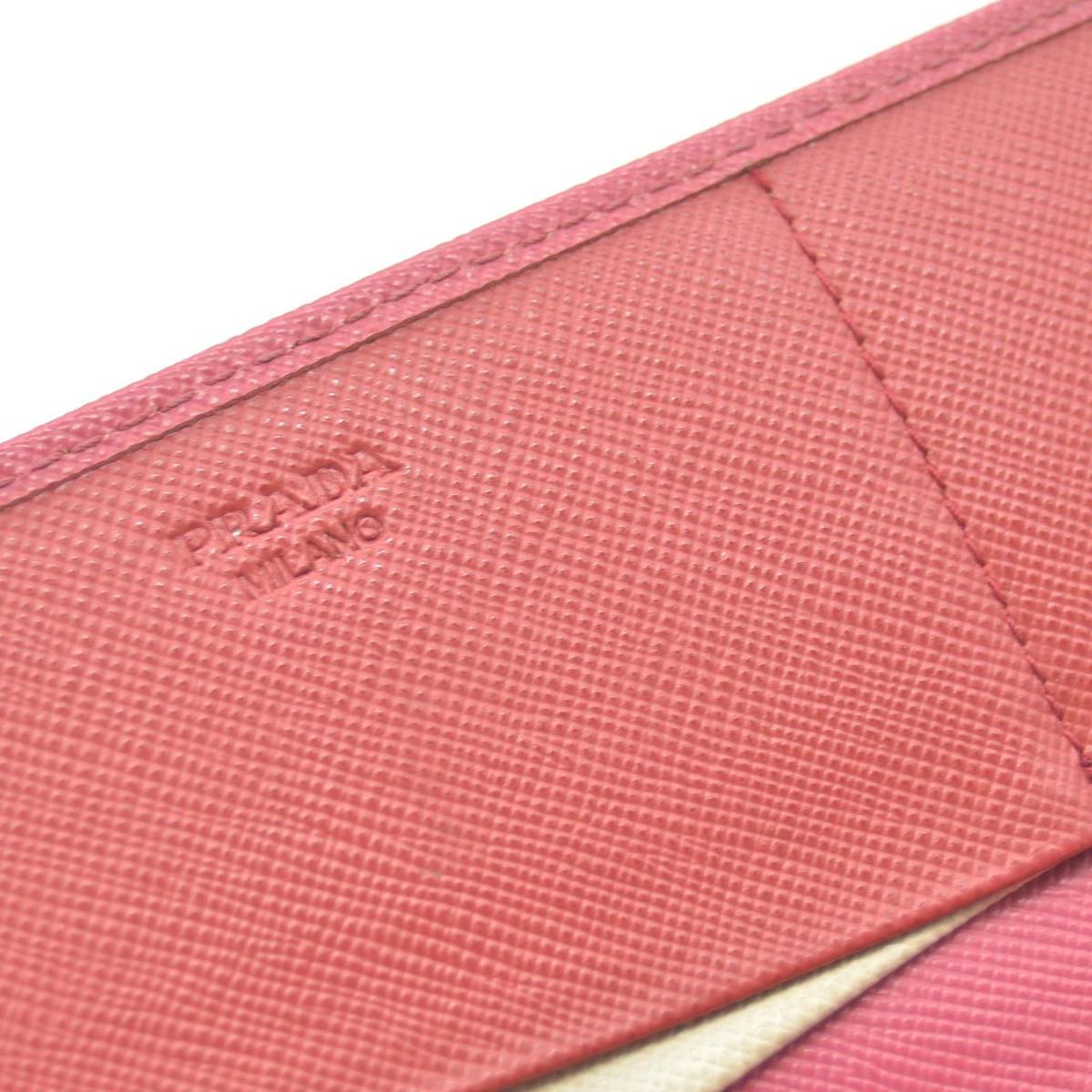 Prada Saffiano Metal Continental Flap Wallet Pink CONSIGNMENT