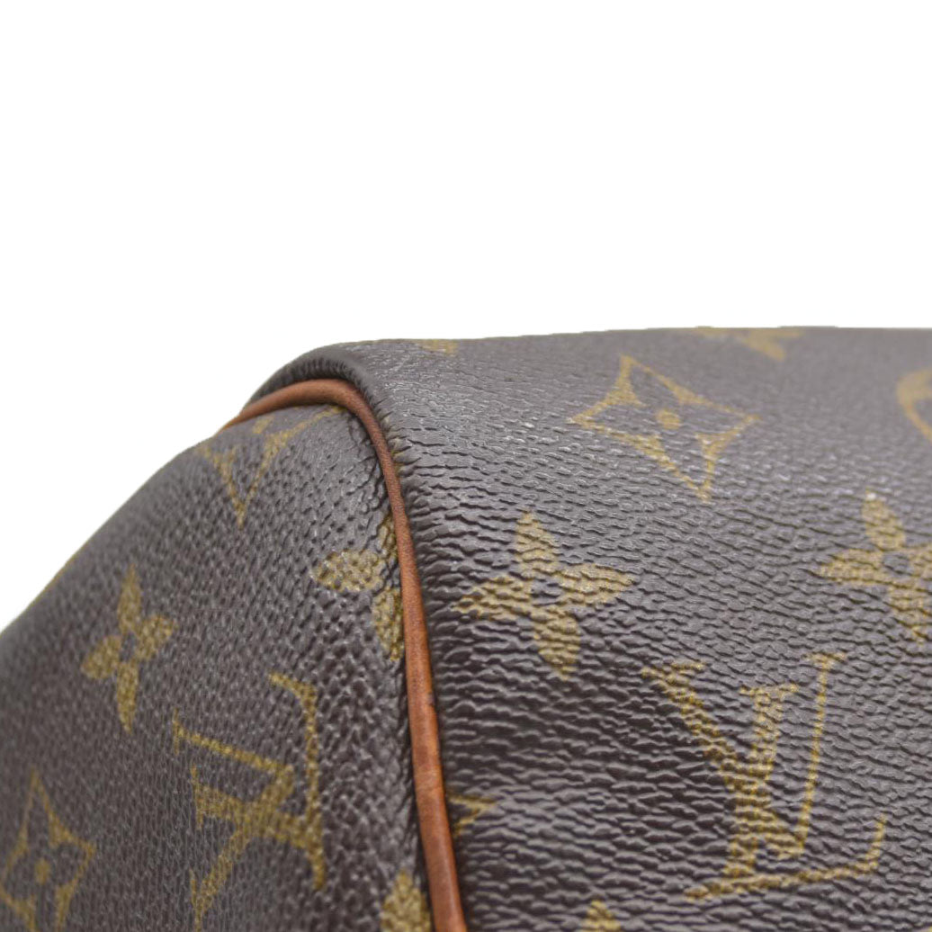 Louis Vuitton $1700 Hand Bag Speedy 30 Brown Monogram SD1010