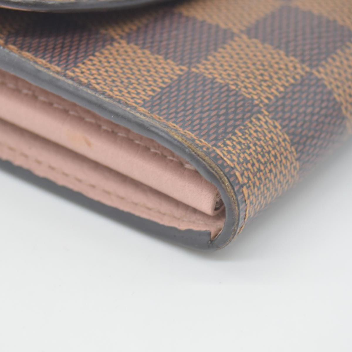 $1580 2018 Louis Vuitton Damier Ebene Croisette Wallet on Chain MI1178