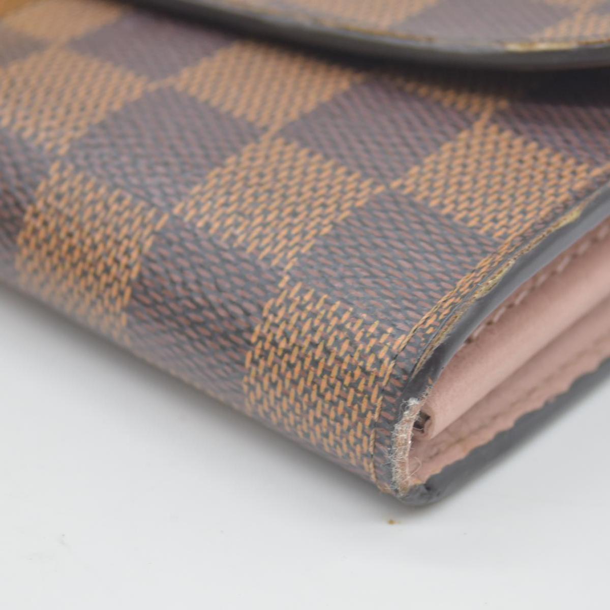 $1580 2018 Louis Vuitton Damier Ebene Croisette Wallet on Chain MI1178