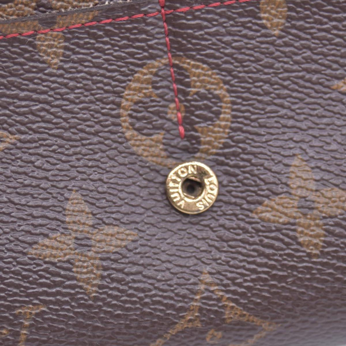 $825 2015 Louis Vuitton Monogram Sarah Retiro Wallet Cherry MI4185 CONSIGNMENT