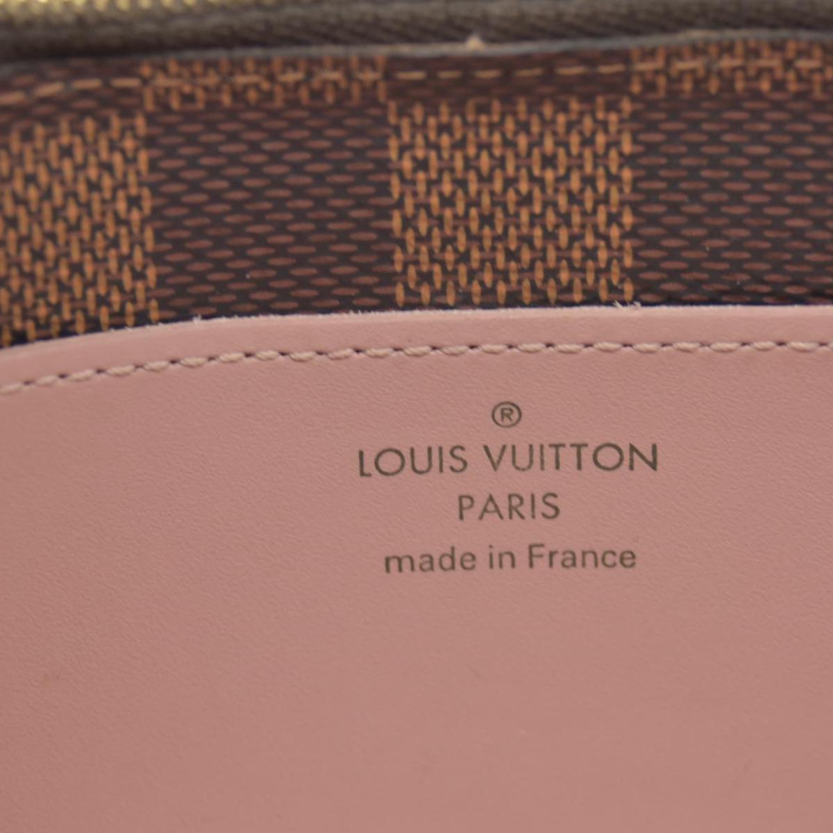 $1580 2018 Louis Vuitton Damier Ebene Croisette Wallet on Chain MI1178